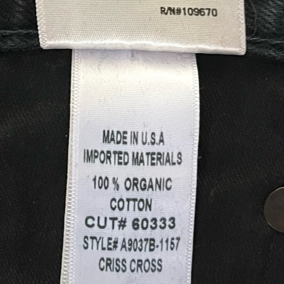 Agolde Criss-Cross Straight Jeans in Feverish - Size 25 - Picture 11 of 13